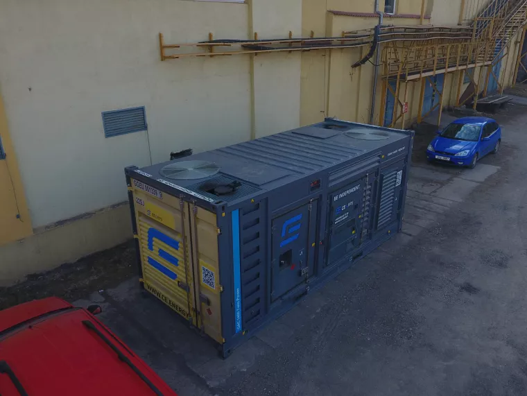Elektrocentrála o velikosti 20.stopého standardního kontejneru
