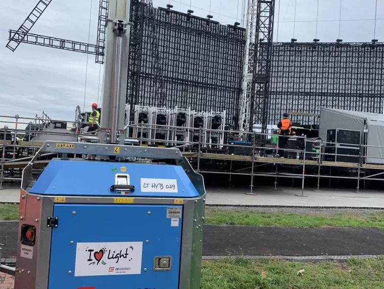 Mobilní energie od CE.ENERGY pro koncerty RAMMSTEIN, METALLICA, GUNS N’ ROSES, IRON MAIDEN a další. (Praha- léto 2022)