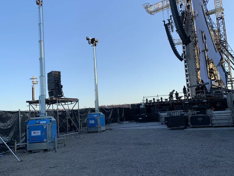 Mobilní energie od CE.ENERGY pro koncerty RAMMSTEIN, METALLICA, GUNS N’ ROSES, IRON MAIDEN a další. (Praha- léto 2022)